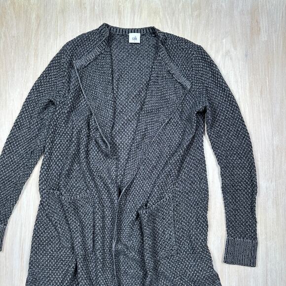 Cabi Gray Lara Longline Knit Duster Cardigan Sweater Small Cozy Style #3166 - Picture 2 of 14